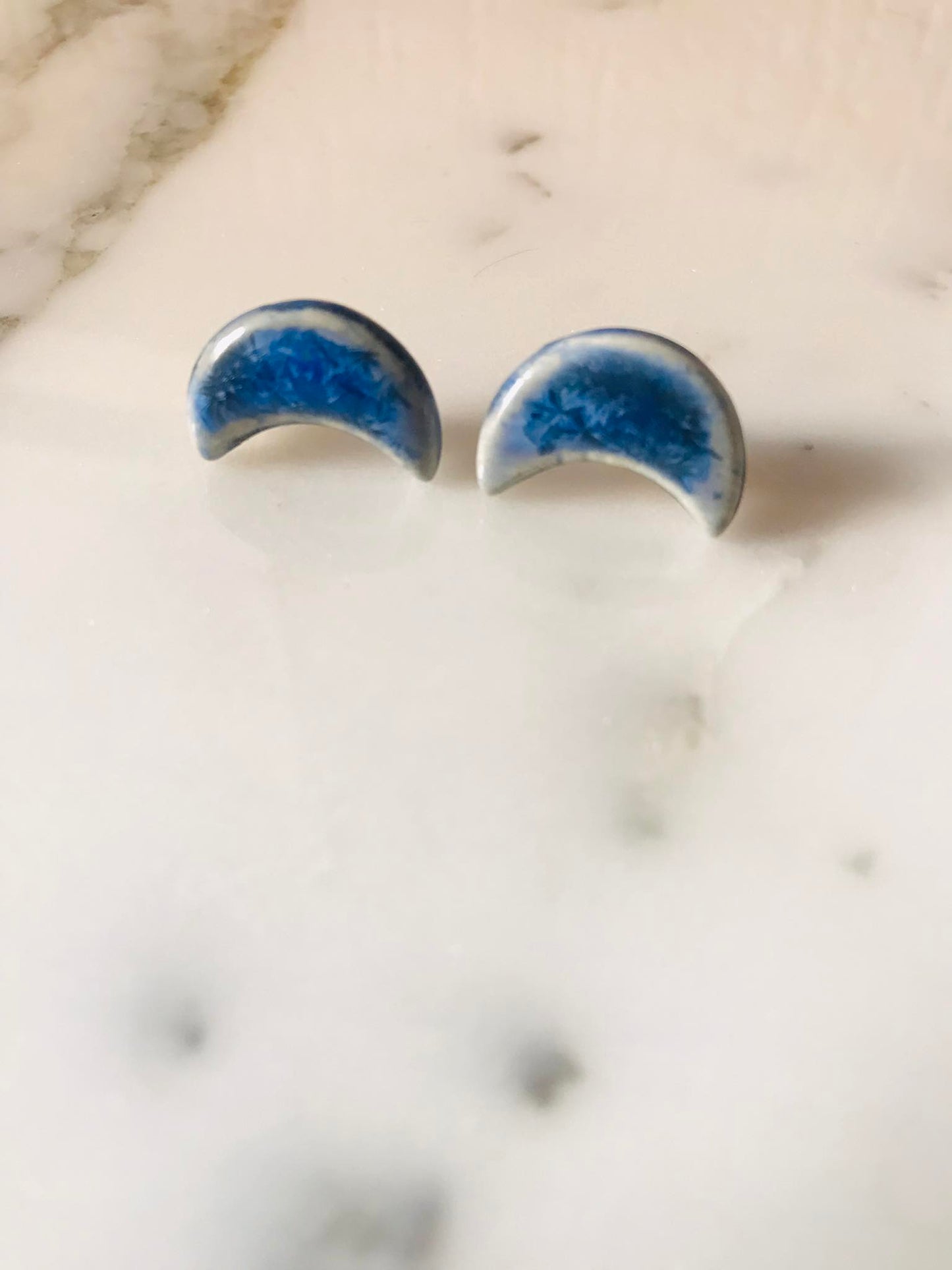 Moon earrings, Lagon de nuit