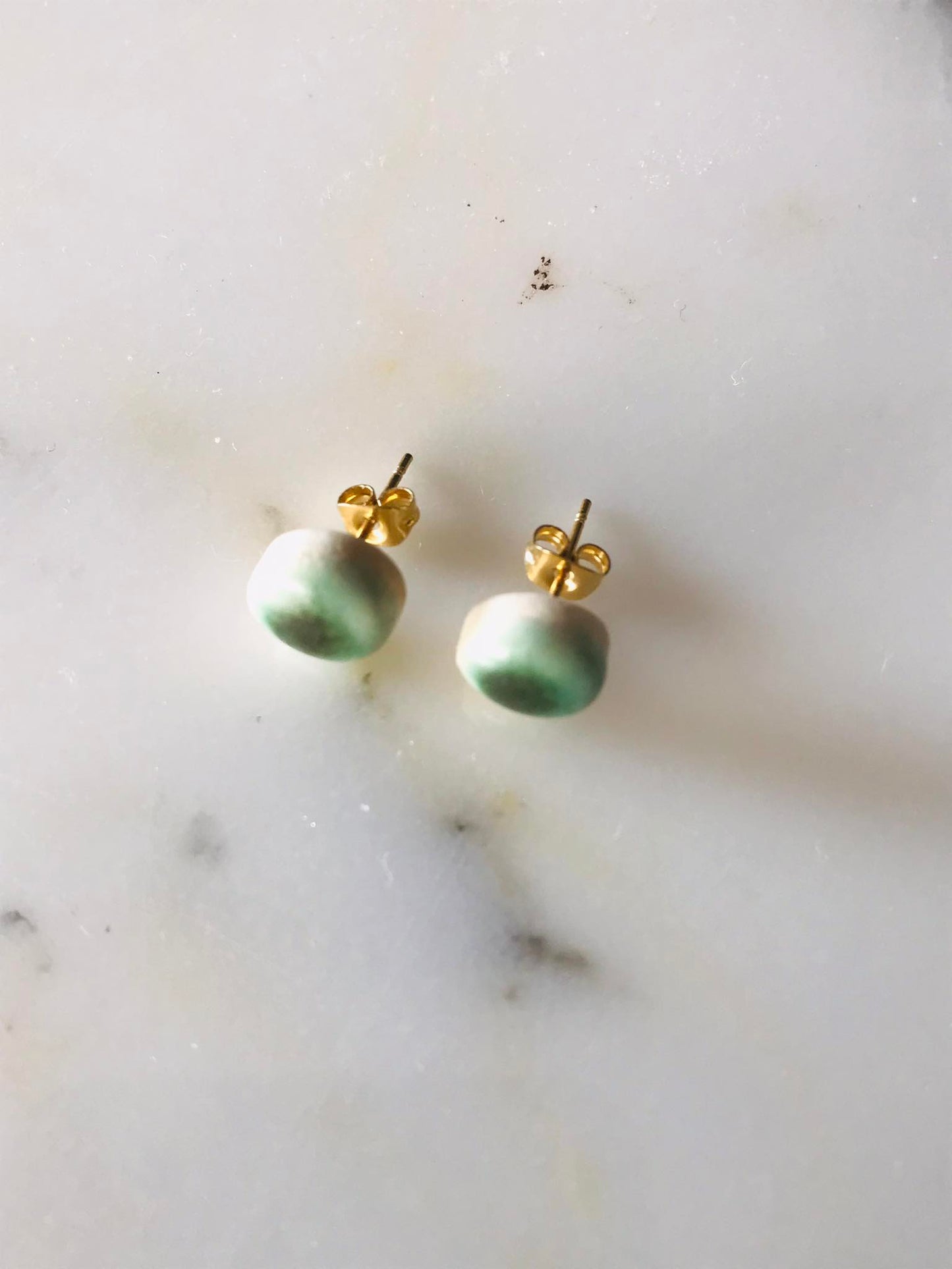 Pea earrings, Vert foncé