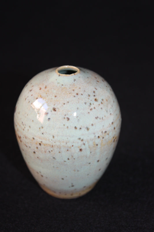 Mini vase, vert granité n°1