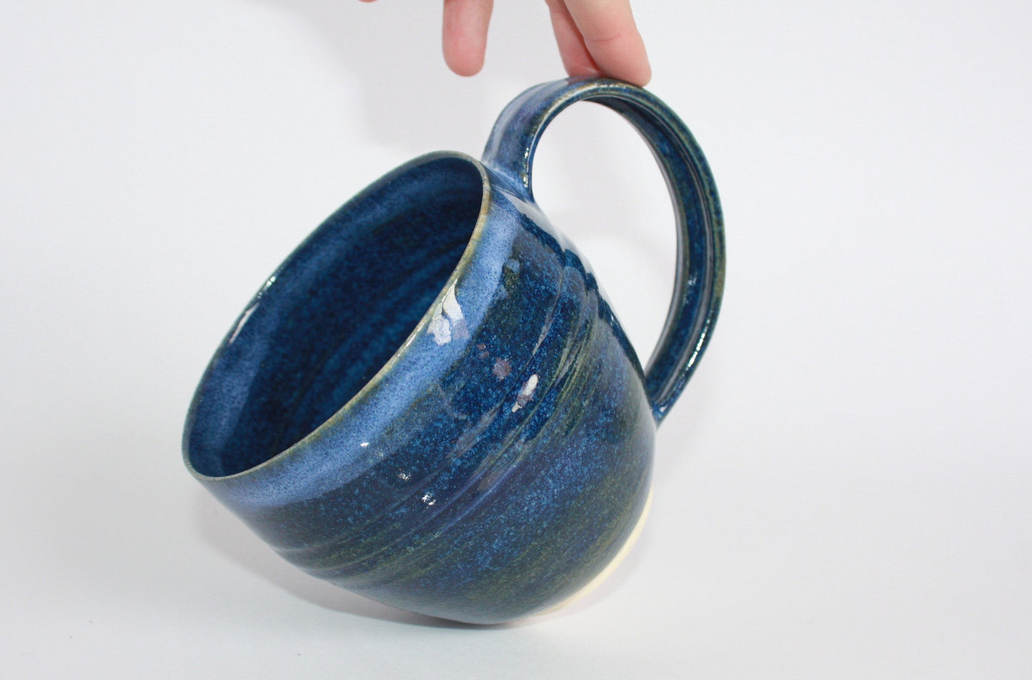 Mug with handle, Vague marine écumeuse n°2
