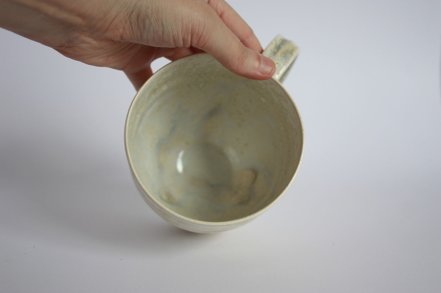 Grand mug avec anse, écume de mer