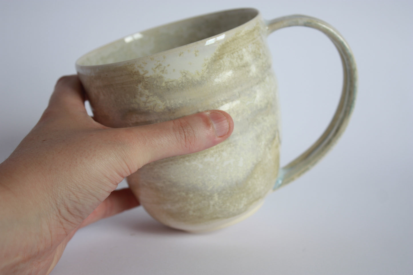 Mug with handle, écume de mer