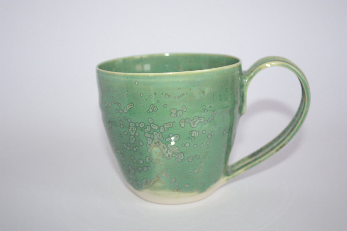 Mug with handle, Lagon vert foncé